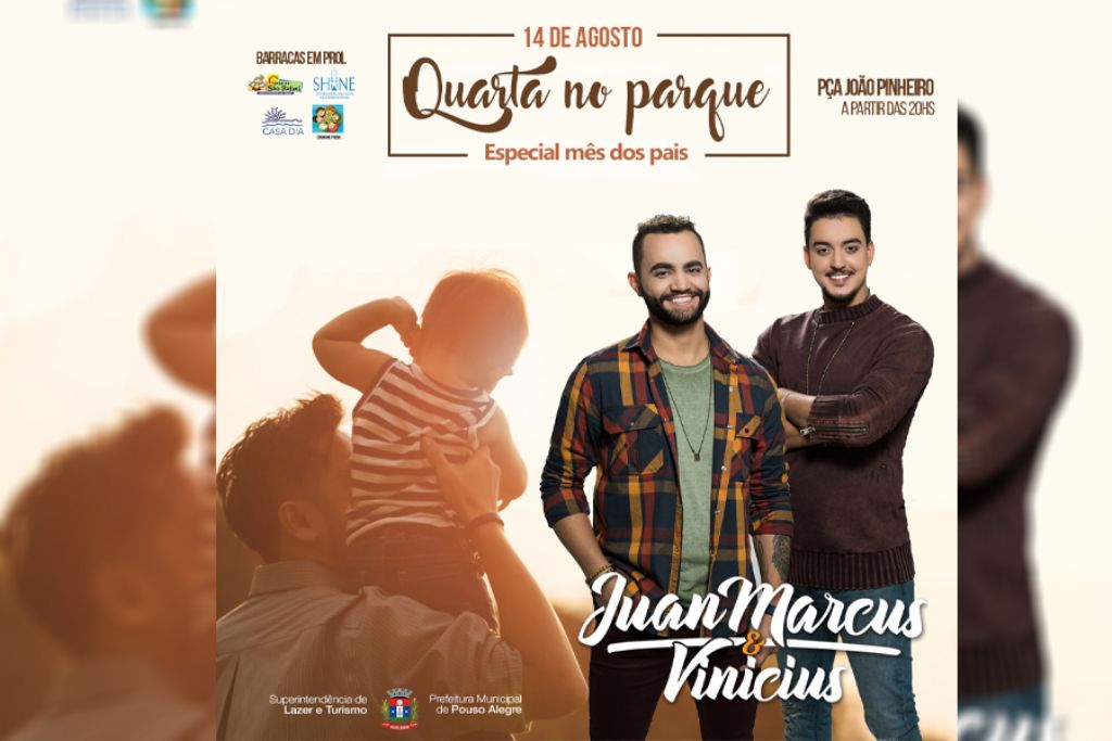 Quarta no Parque promove show especial do Dia dos Pais com Juan Marcus e Vinícius