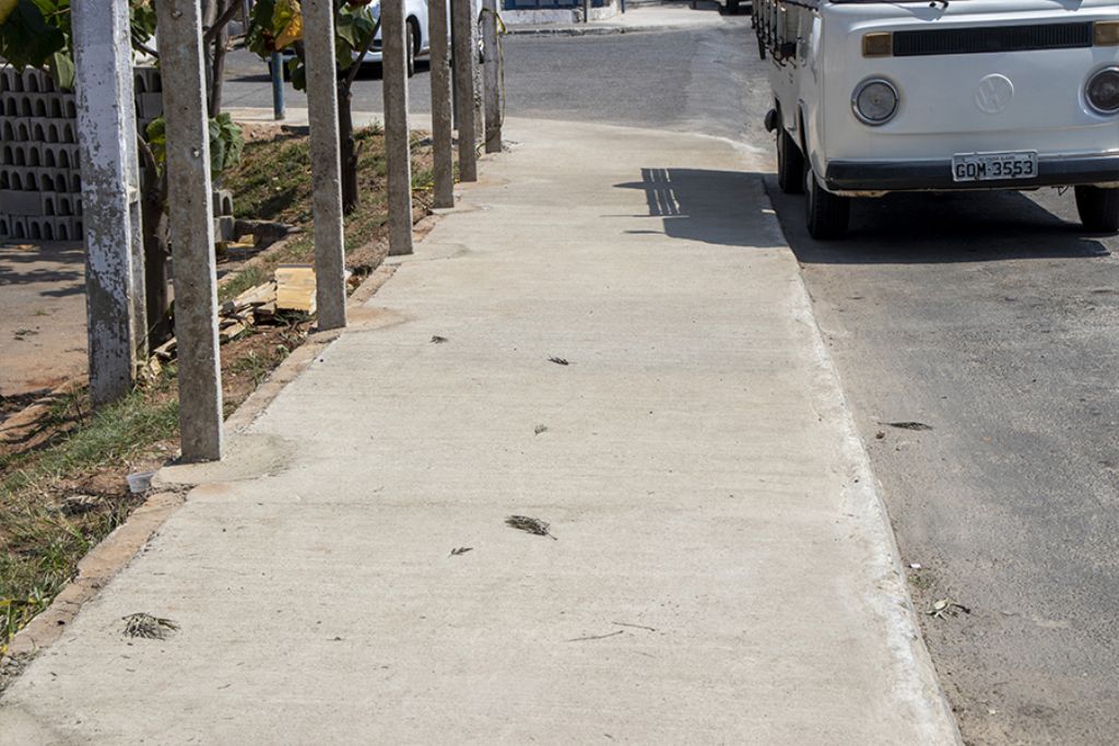 Recuperação de calçadas no entorno do pátio da rodoviária