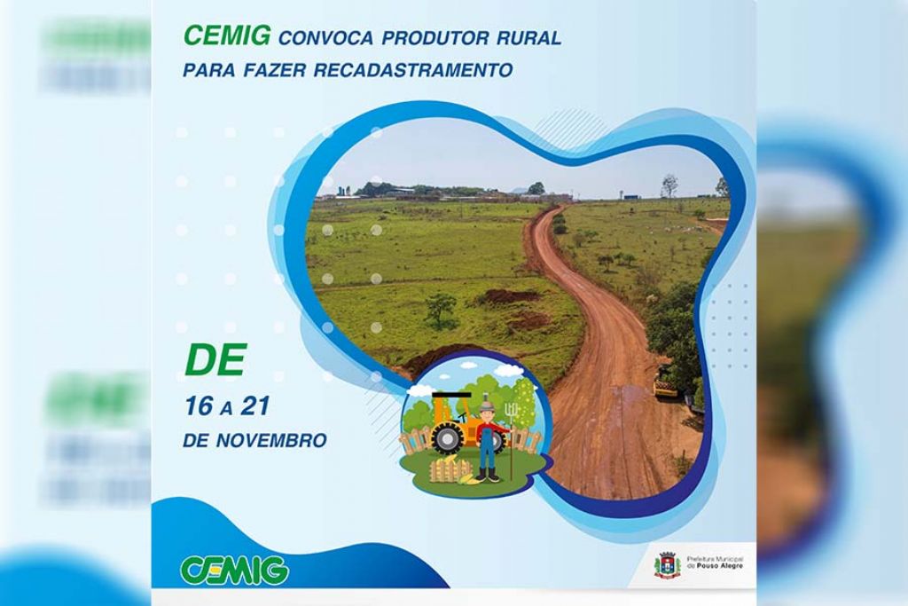 CEMIG convoca produtor rural para fazer recadastramento 