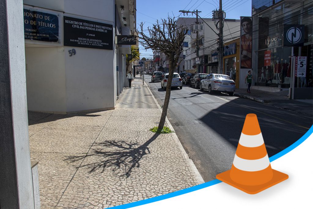 Interdição de trânsito no centro em Pouso Alegre