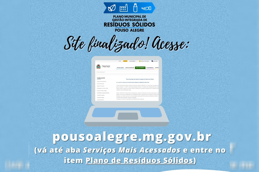 Plano Municipal de Gestão Integrada de Resíduos Sólidos está disponível para a população de Pouso Al