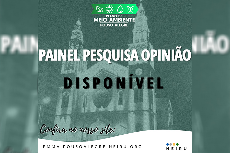 Resultado da pesquisa da opinião da população sobre o meio ambiente de Pouso Alegre.