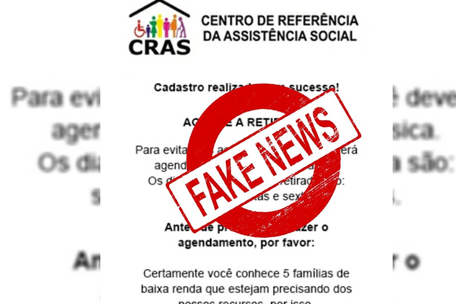 Secretaria de Políticas Sociais alerta sobre fake news de distribuição de cestas básicas