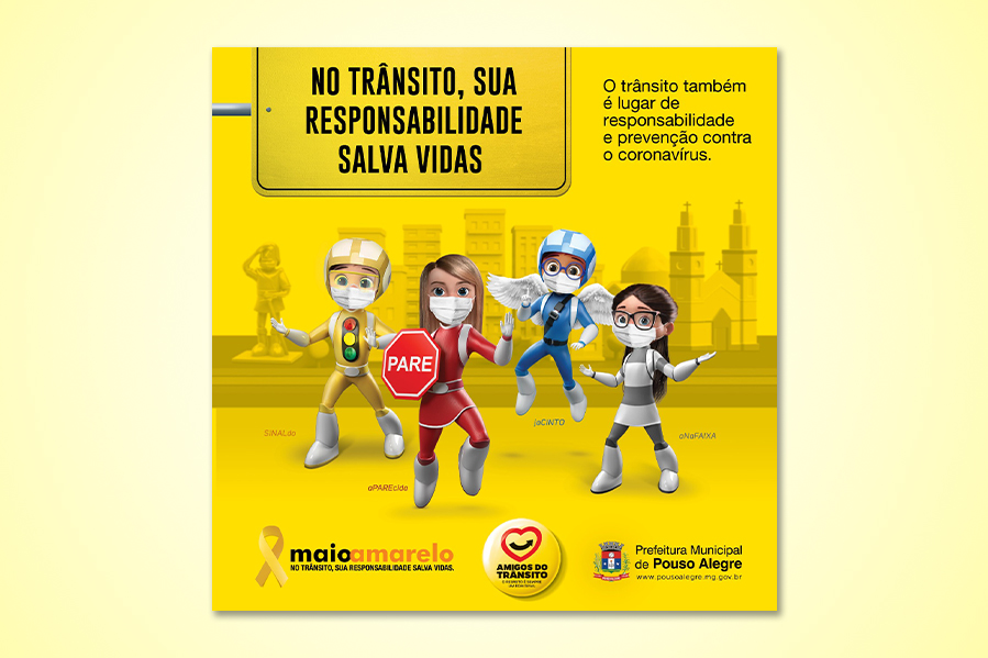 Prefeitura de Pouso Alegre realiza campanha de conscientização no trânsito