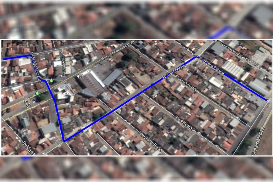 Trânsito tem alteração temporária na rua Três Corações para obras de drenagem pluvial