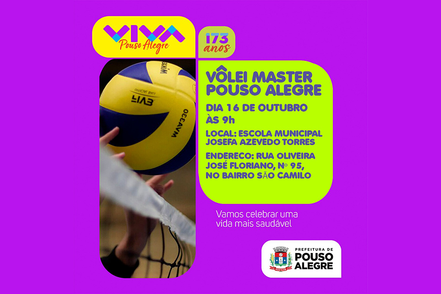 Equipe de Vôlei Máster de Pouso Alegre realiza amistoso no próximo fim de semana