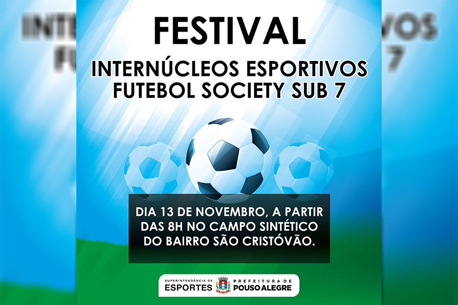 Pouso Alegre terá Festival Sub-7 de Futebol Society nesse fim de semana