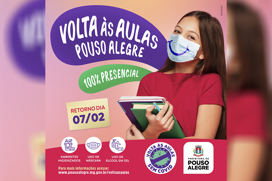 Prefeitura programa início do ano letivo 100% presencial para o dia 7 de fevereiro