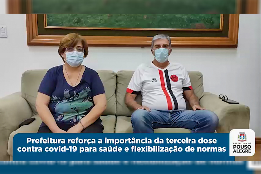 Prefeitura reforça a importância da terceira dose contra covid-19 para saúde e flexibilização de nor