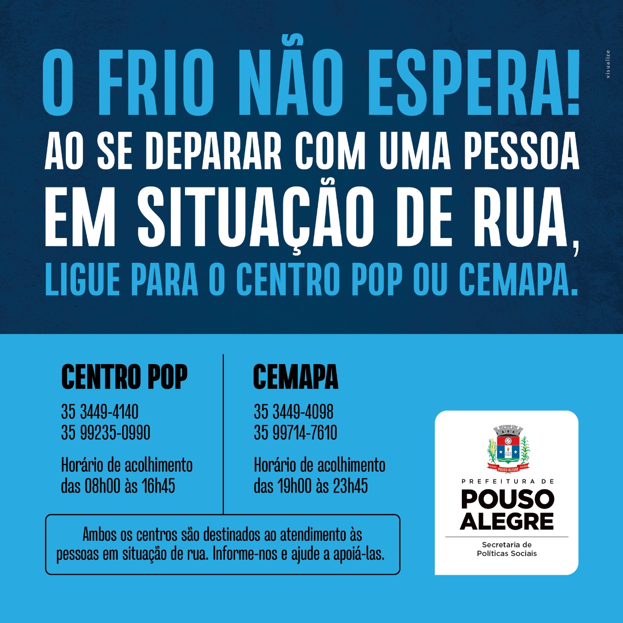 Pouso Alegre terá drive-thru no Dia D de arrecadação de agasalhos