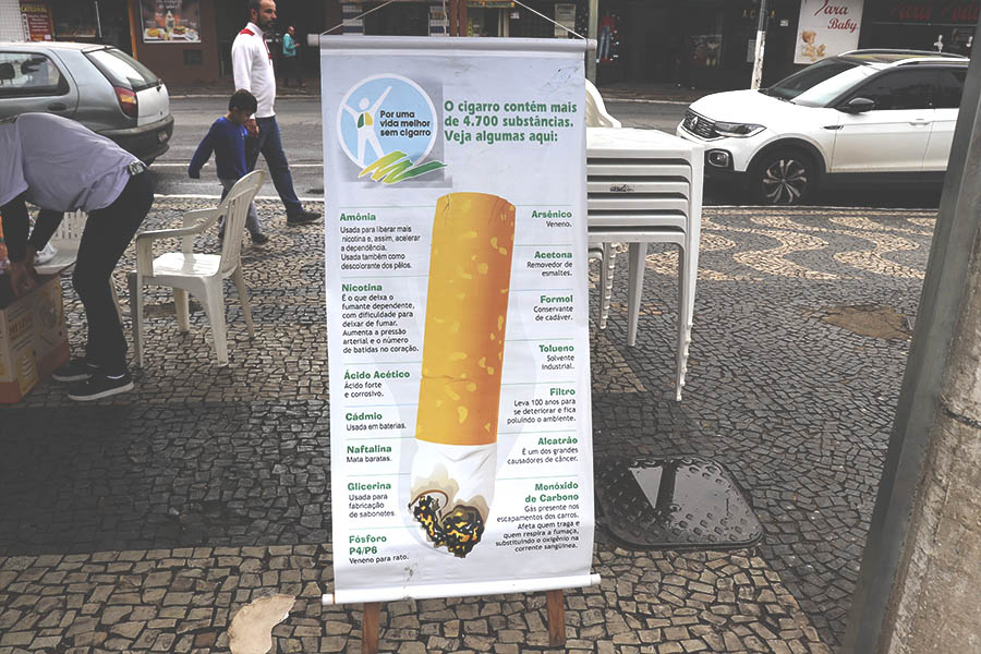 Secretaria de Saúde realiza atividades de prevenção no Dia Mundial sem Tabaco