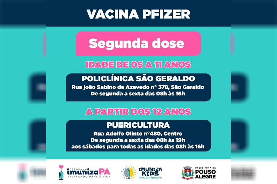 Não esqueça: Segunda dose da vacina Pfizer contra covid-19 está disponível