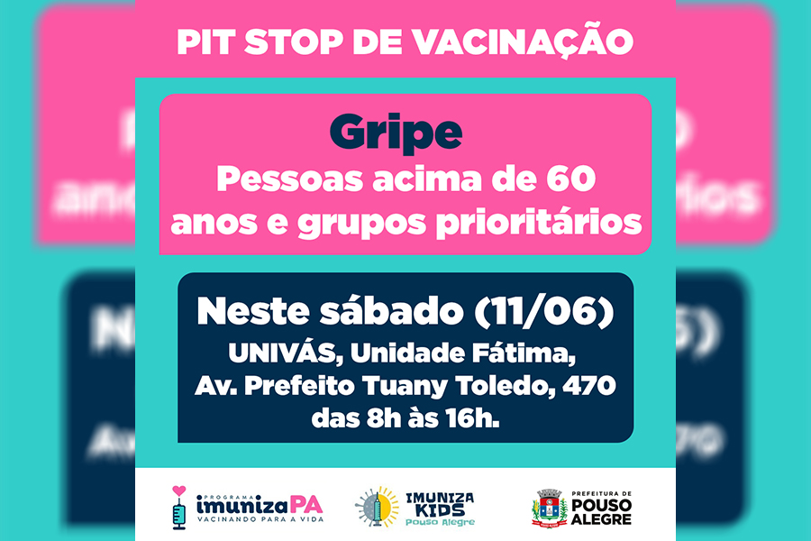 Prefeitura realiza pit stop para vacinação da segunda dose de reforço covid-19 e gripe