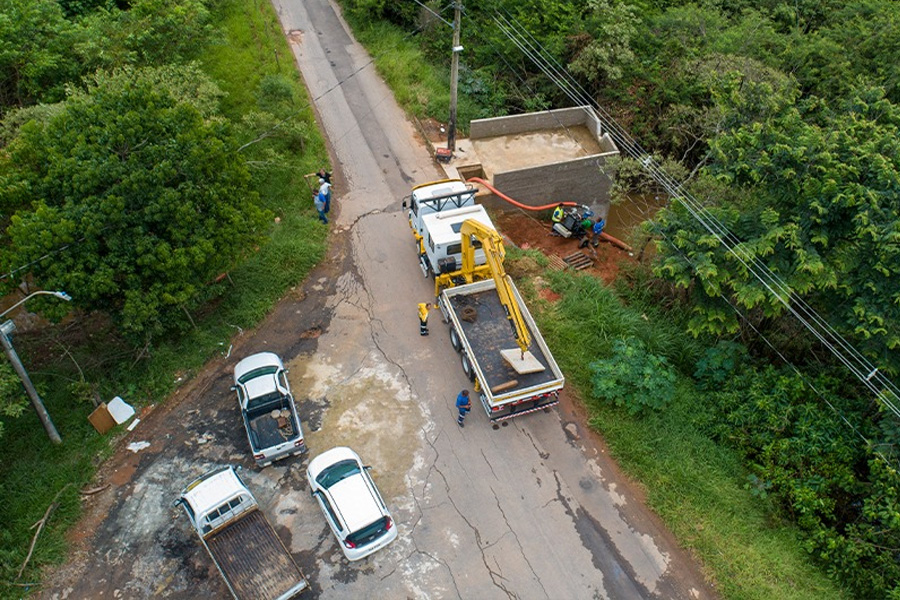 Diquinha é interditada para utilização das bombas de sucção