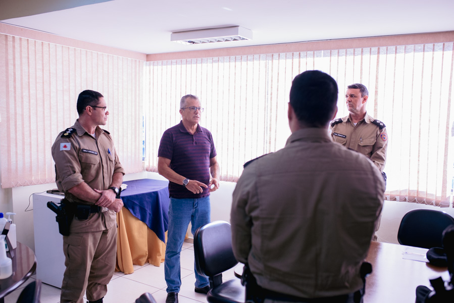 Segurança nas escolas: Prefeito reúne com Polícia Militar no 20° BPM