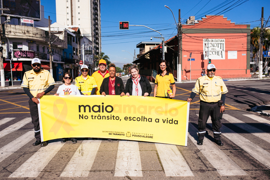 Maio Amarelo tem ações de conscientização para reduzir acidentes de trânsito