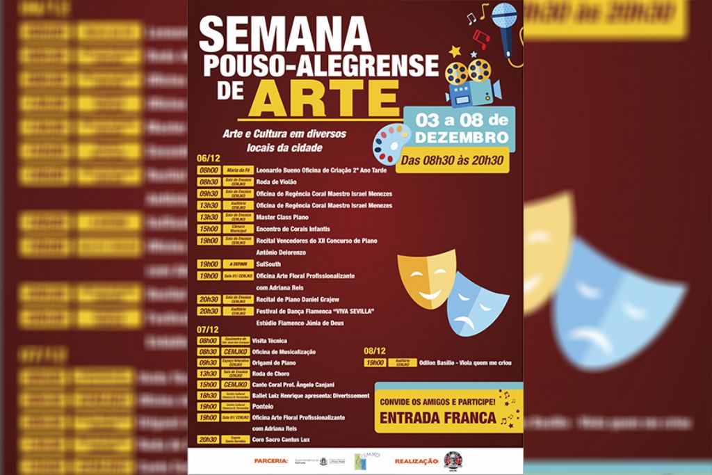 Acontece a Semana Pouso-alegrense de Arte